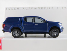 Busch 53705 Nissan Navara mit Hardtop (2015-2020) in blau 1:87/H0 NEU/OVP