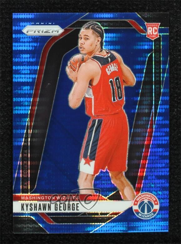 2024-25 Panini Prizm Blue Pulsar Prizm 39/99 Kyshawn George #257 Rookie RC