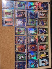 27 CARD 2024-25 & 26 TOPPS CHROME XFACTORS, BLUE REFRACTORS, AND INSERTS.