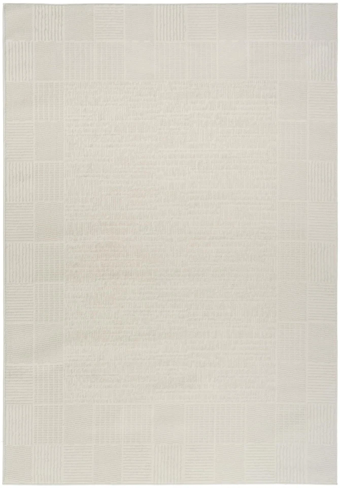 Alfombra escandinava Nordic Ivory 5' x 7' - Fácil de limpiar, sin desprendimiento, cama ro... Foto 3 de 4