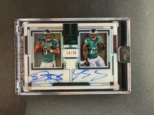Donovan McNabb LeSean McCoy 2025 Panini One Plus One Dual Auto /35 #157 Eagles