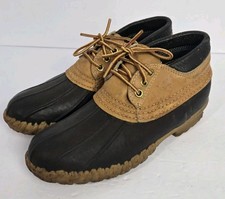 LL Bean Duck Boots Womens Size 7 Low Top Boots Waterproof Made In USA Vintage