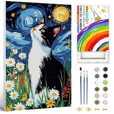 Paint by Numbers kit for Adults,Cat Paint by Numbers,Animal Paint by Number Adul
