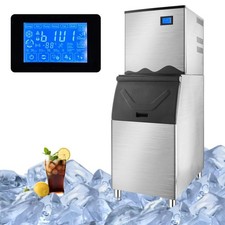 ROVSUN 400lb 24h Commercial Built-in Ice Maker Cube Machine Restaurant Service