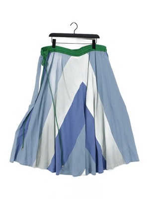 Monsoon Damen Maxirock XXL Multi Geometrisch 100% Viskose Lang Maxi