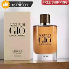 Genuine Giorgio Armani Acqua Di Gio Absolu Men  s Eau de Parfum 4.2oz  Fast Ship