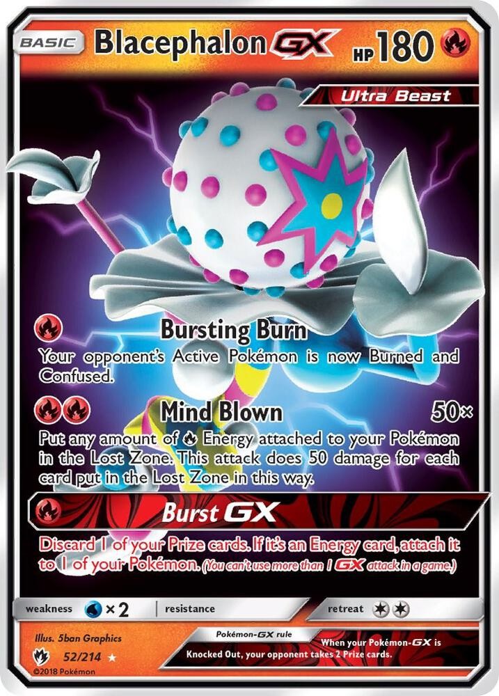 Blacephalon GX Ultra Rare SM - Lost Thunder 52/214 NM