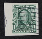 CKStamps: US Stamps Collection Scott#314 1c Franklin Used