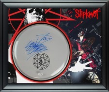 Slipknot Jay Weinberg Signed Custom Framed Drum Head Drumhead Display ACOA