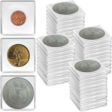 Coin Snap Holders, 40 Pieces Silver Dollar Holder, 40 pcs, White