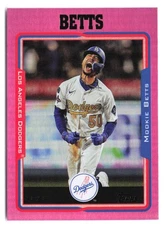 2025 Topps Archives - Mookie Betts #279 Pink Foilboard Parallel