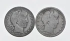1892-1915 Lot 2 1901 1899 Barber 90% Half Dollars - Coin Collection *992