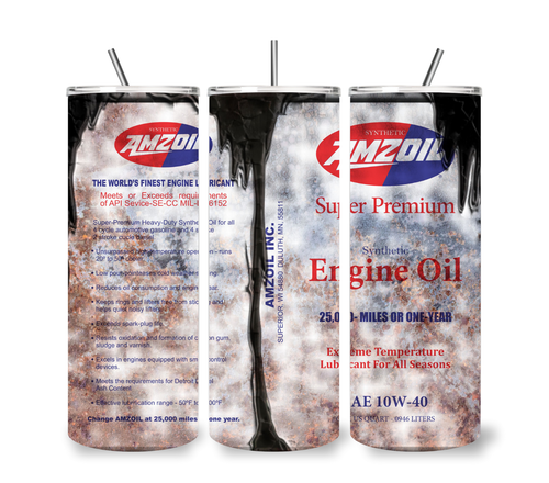 CAT Cummins BP Can 20 OZ TAZZA BICCHIERE ACCIAIO INOX + COPERCHIO/PAGLIA - Foto 5 di 33