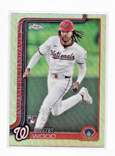 James Wood #132 2025 Topps Chrome Washington Nationals Silver Refractor Rookie