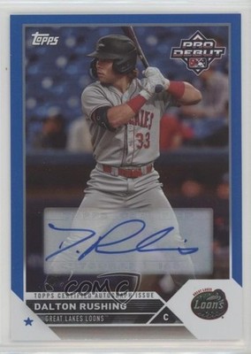 2023 Topps Pro Debut Blue Foil Auto 73/150 Dalton Rushing #PD-188 Auto 10yf