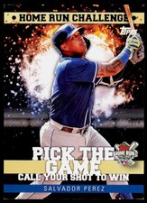 2022 Topps Salvador Perez HRC-15 Home Run Challenge Code Cards