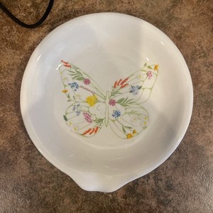 New Dolly Parton Wildflower Spring Collection- Floral Butterfly Spoon Rest 