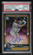 2018 Bowman Draft Chrome Pick Gold Refractor 3/50 Grant Lavigne PSA 10 Auto 0c6