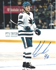 San Jose Sharks Cam Lund  Autographed Signed 8x10 Photo COA #4