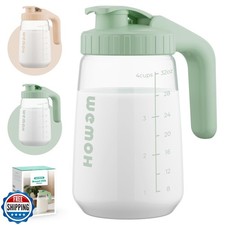 WEMOH 32oz Breast Milk Pitcher, 3X-Thick Heat and Cold Resistant Borosilicate
