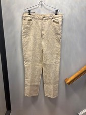 Vintage orvis Beige High-Waisted Tapered Pants - Womens Size 36x27.5