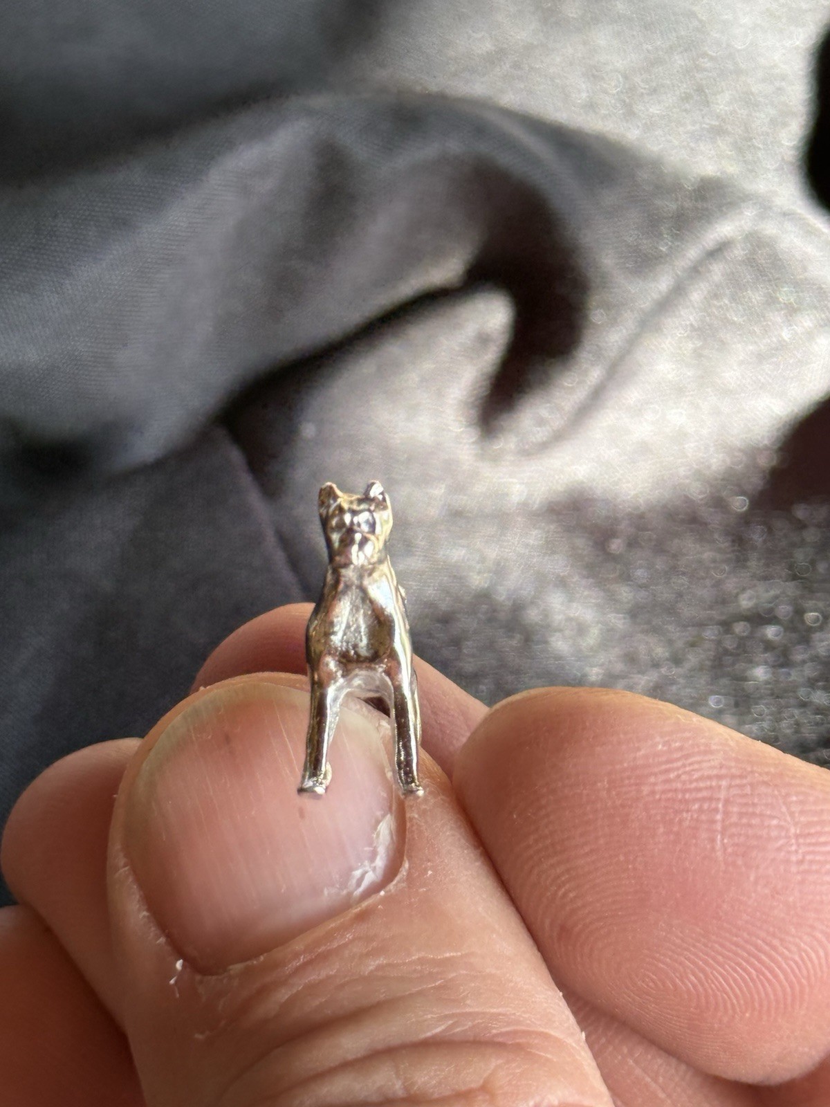 Handcrafted Solid 925 Sterling Silver Boxer Dog P… - image 3