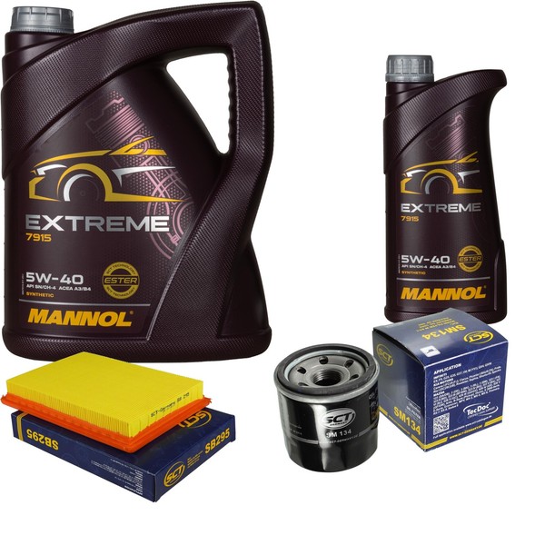 SCT Inspektionspaket 6L Mannol 5W-40 FüR Nissan Micra IV 1.2 Juke 1.6 Note-image