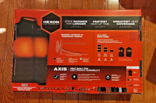 Milwaukee M300N-21 M12 Heated Brown Axis Vest Kit - NEW image 2