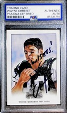 2002 Donruss Gridiron Kings Football Wayne Chrebet Autograph PSA DNA JETS