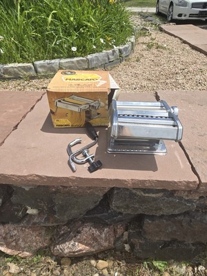 Marcato Atlas Model 150 VTG Pasta Noodle Maker Machine - Italy - Boxed EUC
