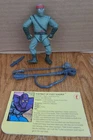 TMNT Vintage 1992 Foot Soldier accessories and portrait card