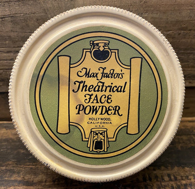 Vintage Max Factor Theatrical Face Powder No 14 Big Mouth  Tin Hollywood CA 