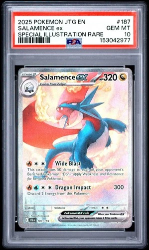 Pokemon Salamence Ex Journey Together Special Illustration Rare #187 PSA 10 Gem