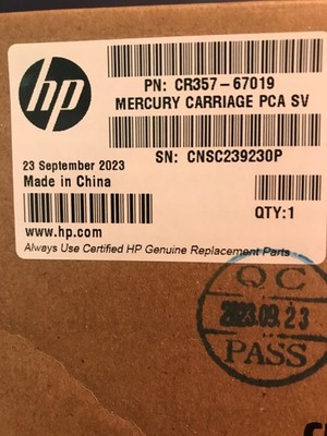 HP CR357 67019 Mercury Carraige PCA SV
