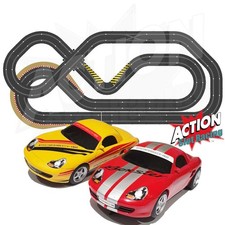 Scalextric Sport Track Set Layout With Porsche Boxster Cars DIGITAL AS17