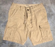 Vintage Y2K Abercrombie Fitch Cargo Shorts Size 31 Khaki Baggy Military Style