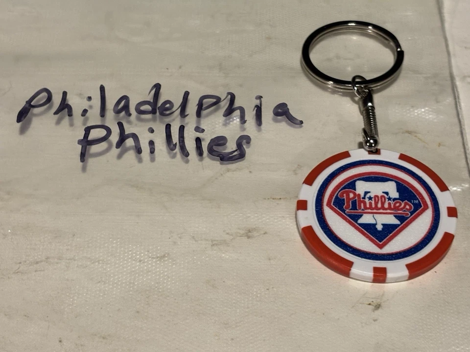 Philadelphia Phillies Key Chain Philadelphia Phillies Logo New Red - Image 3 of 4