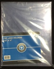  250 DOCUMENT PHOTO PRINT 8.5X11 CLEAR PLASTIC RIGID TOPLOADER STORAGE HOLDERS