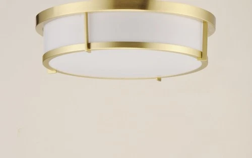 Maxim 10274WT Rogue 17"W LED Flush Mount Drum Ceiling Fixture - Black - Picture 11 of 12