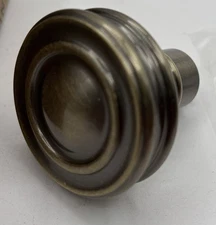 Baldwin 5066.050.IMR Solid Satin Brass & Black Knob x Less Rose Door Knob