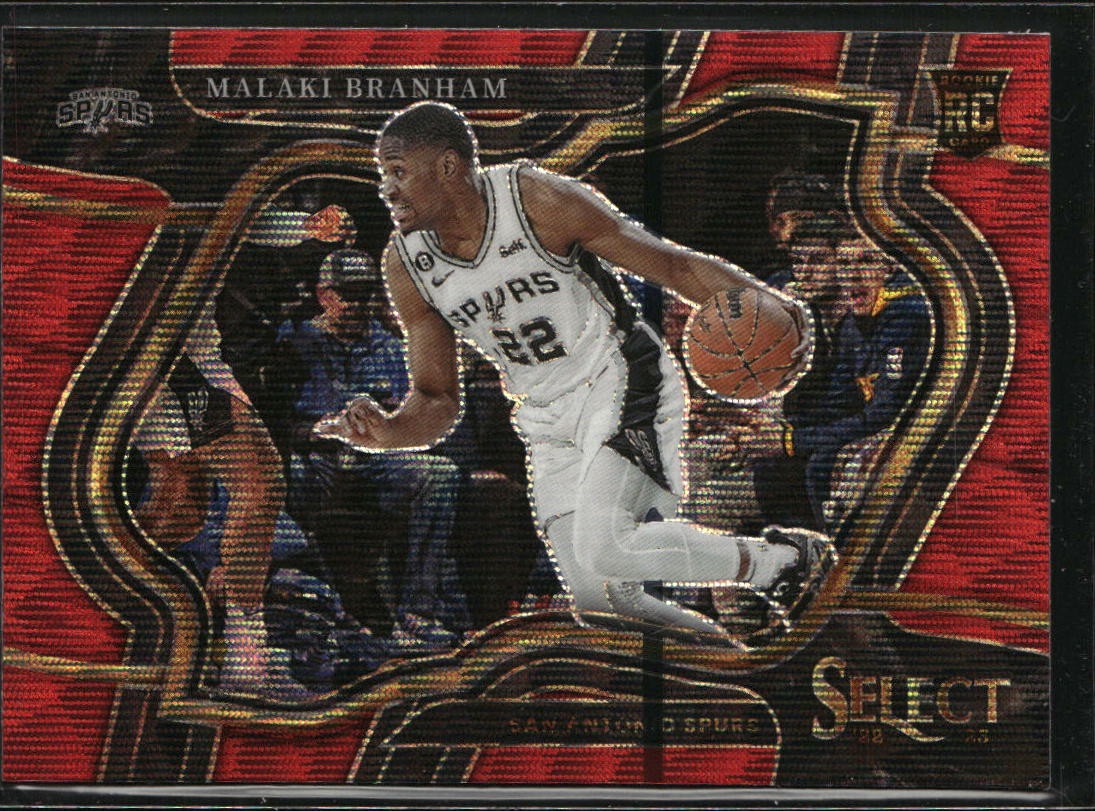 2022-23 Panini Select #285 Malaki Branham Red Wave Prizms