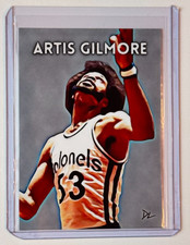 Artis Gilmore Limited Edition Artist Signed Kentucky Colonels Trading Card 1/10