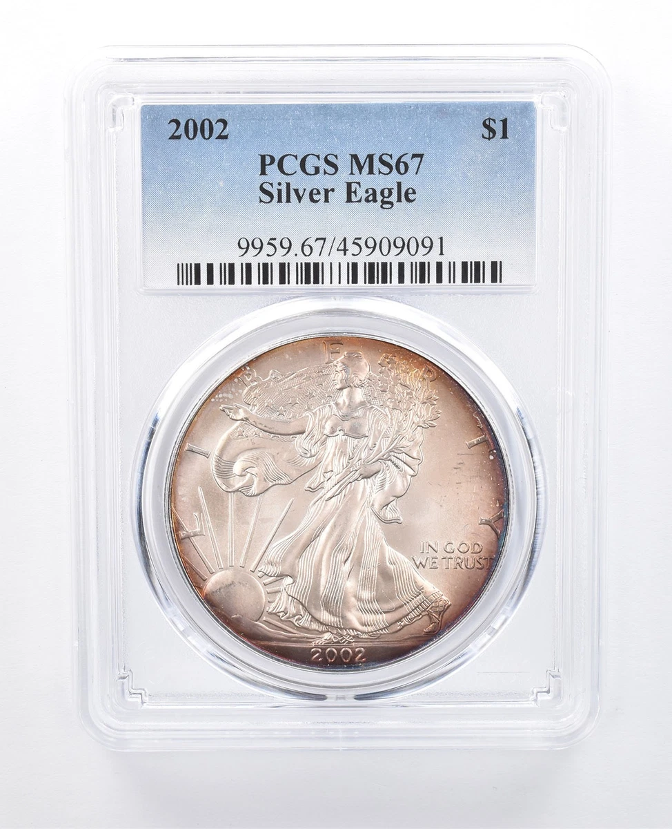American Eagle MS 67 PCGS Certified Silver Bullion Coins for sale