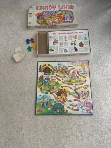 Vintage Original 1984 Candy Land Board Game Milton Bradley 100% Complete