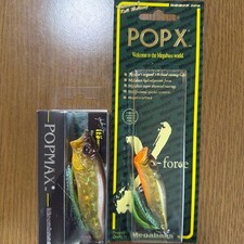 Megabass Topwater Lure Set POP MAX & POP X Gold 5cm Fishing Accessories