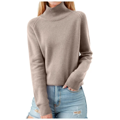 Damen Pullover Langarm Freizeit Rollkragenpullover - Bild 22 von 38