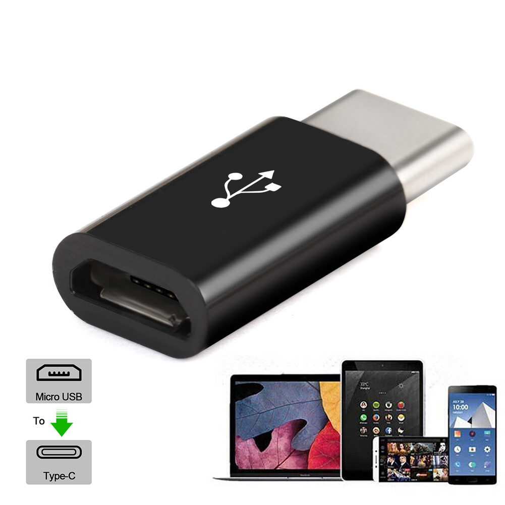 1-100 Pack Micro USB to Type C Adapter Converter Micro-B to USB-C ...