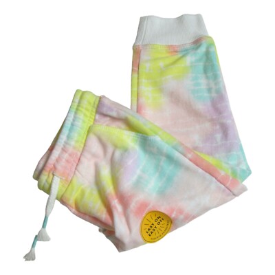 Cat & Jack Baby Girl Size 18M Drawstring Jogger Pants Tie Dye Printed