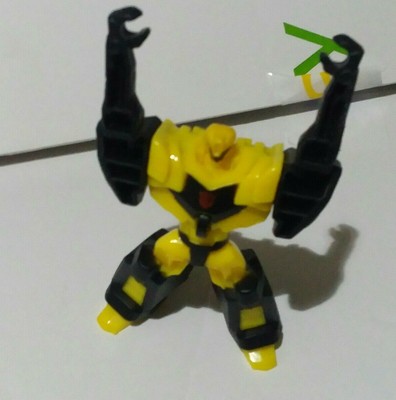 yellow transformer toy