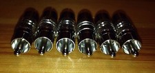 RCA Male Plug to Rca Male Adapter Connector Coupler Lot Of 6 